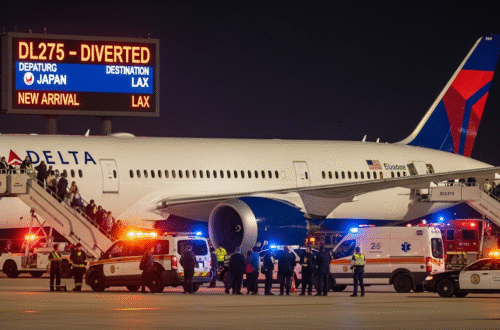 Delta Flight DL275 Japan Diversion LAX