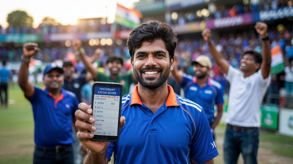 Yesterday Match Score: India